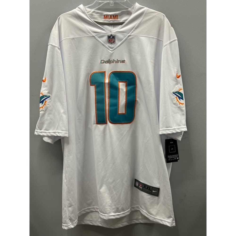 Nike Miami Dolphins Tyreek Hill Jersey Mens XXL White Stitched On Field NWT ASIS